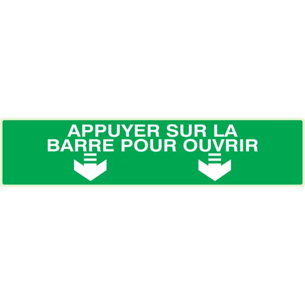 Panneau APPUYER SUR BARRE POUR OUVRIR Taliaplast 635421 | 635421 Panneau APPUYER SUR BARRE POUR OUVRIR Taliaplast 635421 | 635421