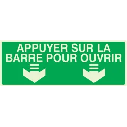 Panneau APPUYER S/BARRE P/OUVRIR NORMA Taliaplast 636421 | 636421