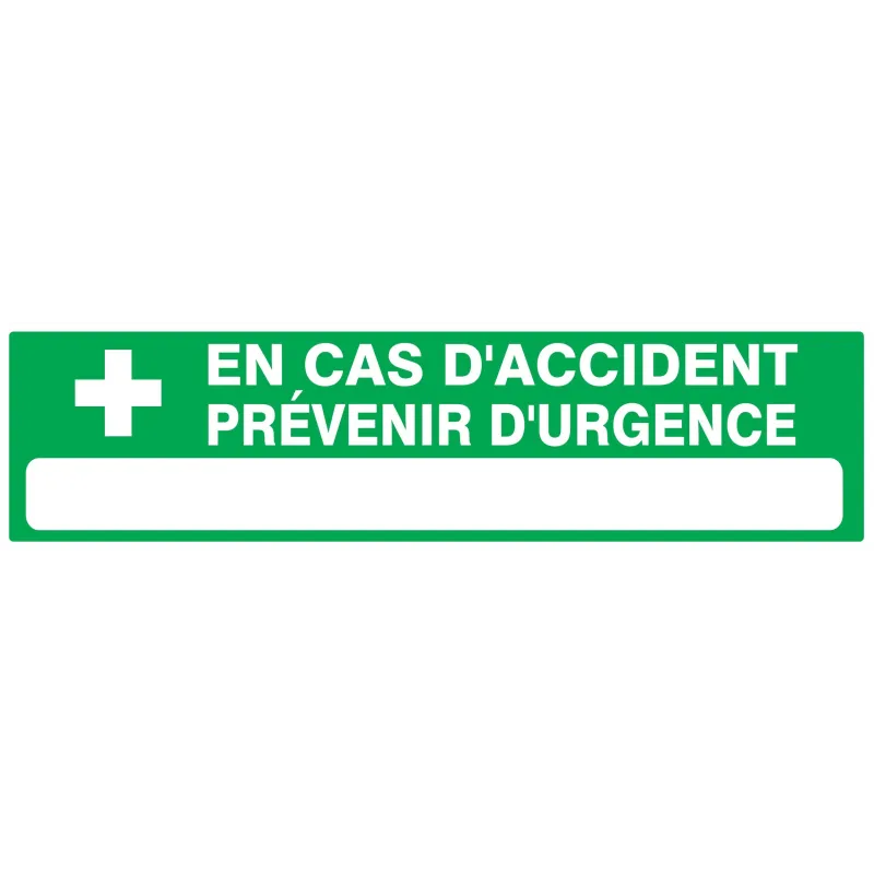 Panneau CAS ACC.PREVEN URGENCE 200x52 Taliaplast 620412 | 620412