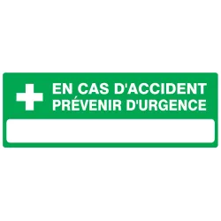Panneau CAS ACCID. PREVEN.URGENC NORMA Taliaplast 626411 | 626411