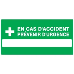 Panneau CAS ACCID.PREVEN URG. 330X200 Taliaplast 621413 | 621413