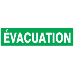 Panneau EVACUATION 200X52 NORMASIGN 20 Taliaplast 620405 | 620405
