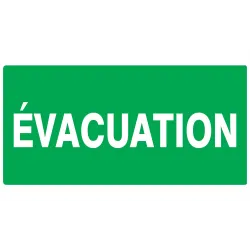 Panneau EVACUATION 330X200 NORMASIGN 3 Taliaplast 621403 | 621403