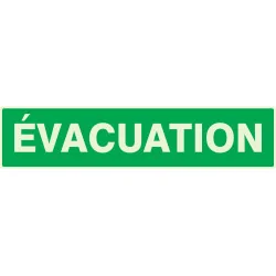 Panneau EVACUATION NORMASIGN LUMINESCE Taliaplast 635405 | 635405