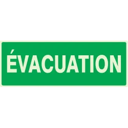 Panneau EVACUATION NORMASIGN LUMINESCE Taliaplast 636405 | 636405
