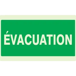 Panneau EVACUATION NORMASIGN LUMINESCE Taliaplast 631405 | 631405