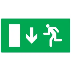 Panneau EVACUAT.SORT.BAS GAUCH.330X200 Taliaplast 621427 | 621427