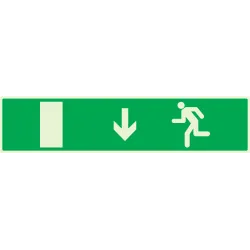 Panneau EVACUATION SORTIE BAS GAUCHE N Taliaplast 635427 | 635427
