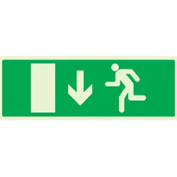 Panneau EVACUATION SORTIE BAS GAUCHE N Taliaplast 636427 | 636427