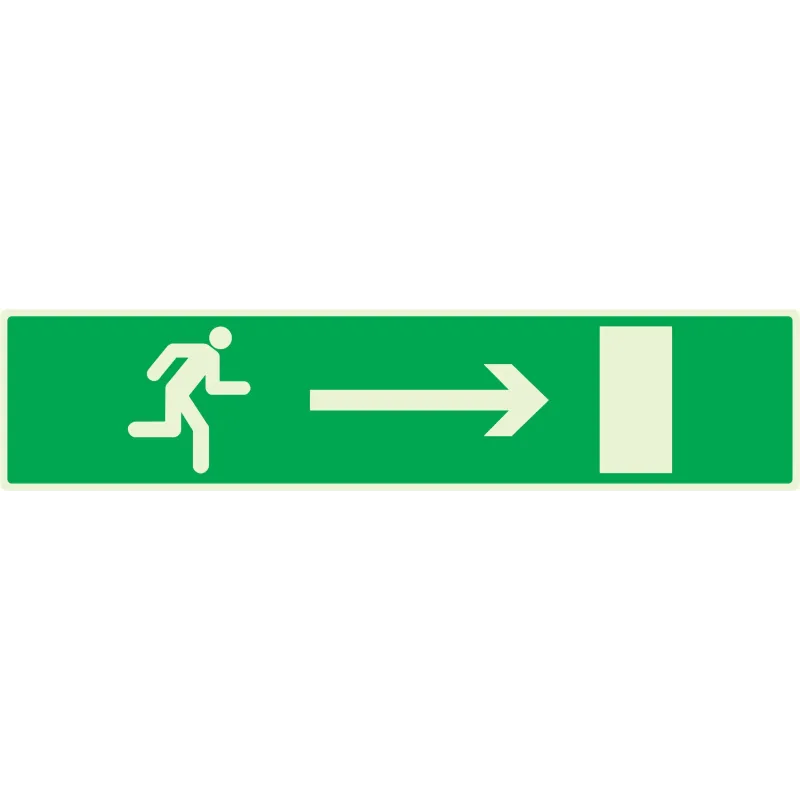 Panneau EVACUATION VERS SORTIE DROITE Taliaplast 635425 | 635425