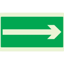 Panneau FLECHE (SECOURS) NORMASIGN LUM Taliaplast 631419 | 631419