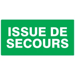 Panneau ISSUE DE SECOURS 330X200 NORMA Taliaplast 621402 | 621402