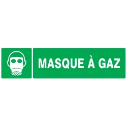 Panneau MASQUE A GAZ 200x52 NORMASIGN Taliaplast 620411 | 620411