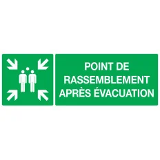 Panneau POINT RASSEMBL.APRES EVACUATI. Taliaplast 626402 | 626402