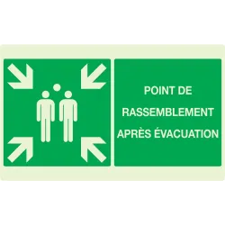 Panneau POINT RASSEMBL.APRES EVACUATI. Taliaplast 631408 | 631408