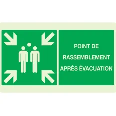 Panneau POINT RASSEMBL.APRES EVACUATI. Taliaplast 631408 | 631408
