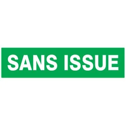 Panneau SANS ISSUE (SECOURS) 200X52 NO Taliaplast 620416 | 620416