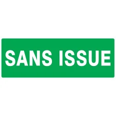 Panneau SANS ISSUE (SECOURS) NORMASIGN Taliaplast 626415 | 626415