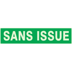 Panneau SANS ISSUE (SECOURS) NORMASIGN Taliaplast 635416 | 635416