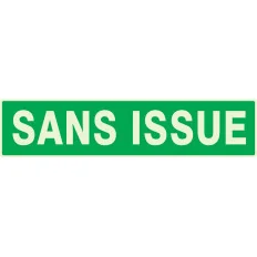 Panneau SANS ISSUE (SECOURS) NORMASIGN Taliaplast 635416 | 635416