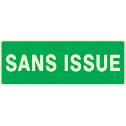 Panneau SANS ISSUE (SECOURS) NORMASIGN Taliaplast 636416 | 636416