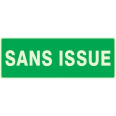 Panneau SANS ISSUE (SECOURS) NORMASIGN Taliaplast 636416 | 636416