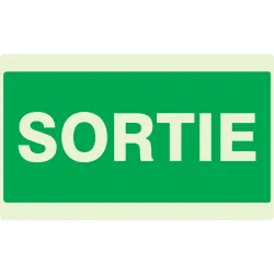 Panneau SORTIE NORMASIGN LUMINESCENT 3 Taliaplast 631404 | 631404