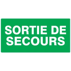 Panneau SORTIE DE SECOURS 330X200 NORM Taliaplast 621432 | 621432