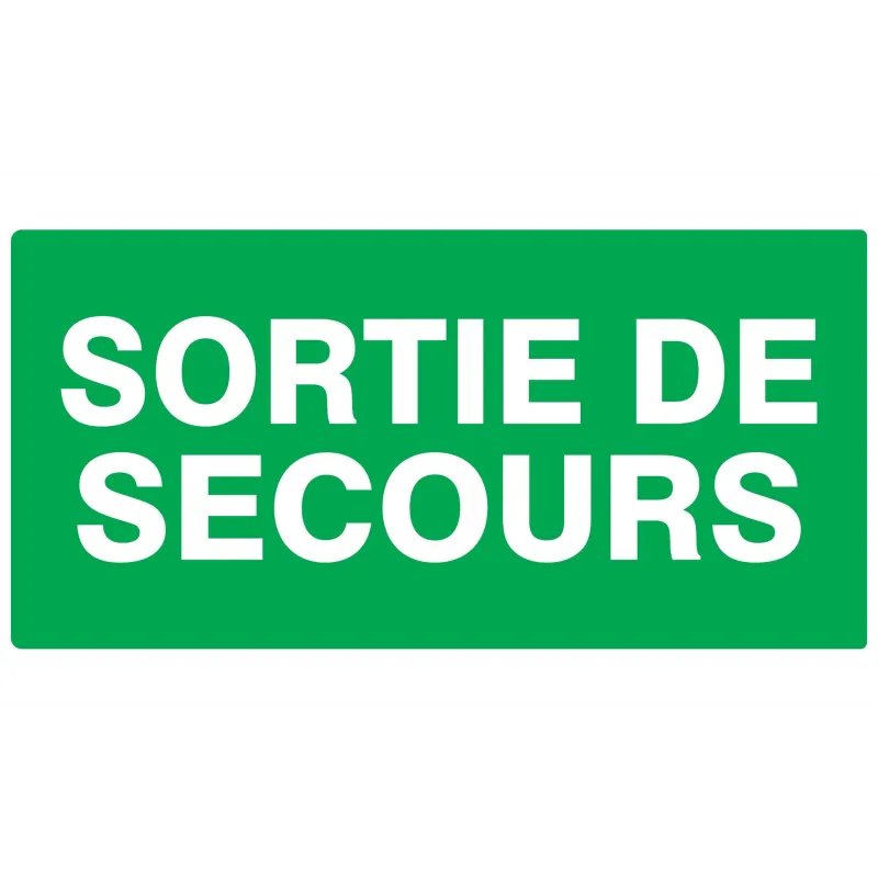 Panneau SORTIE DE SECOURS 330X200 NORM Taliaplast 621432 | 621432 Panneau SORTIE DE SECOURS 330X200 NORM Taliaplast 621432 | 621432