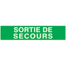 Panneau SORTIE DE SECOURS NORMASIGN LU Taliaplast 635432 | 635432