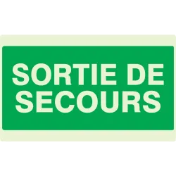 Panneau SORTIE DE SECOURS NORMASIGN LU Taliaplast 631432 | 631432