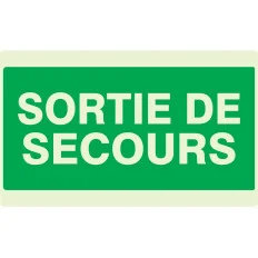 Panneau SORTIE DE SECOURS NORMASIGN LU Taliaplast 631432 | 631432
