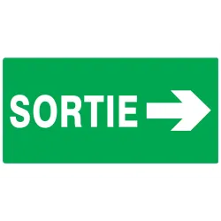 Panneau SORTIE FLECH.A DROITE 330X200 Taliaplast 621419 | 621419