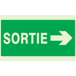 Panneau SORTIE FLECHE A DROITE NORMASI Taliaplast 631417 | 631417