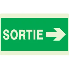 Panneau SORTIE FLECHE A DROITE NORMASI Taliaplast 631417 | 631417
