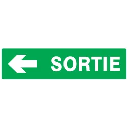 Panneau SORT.FLECHE A GAUCHE 200x52 NO Taliaplast 620418 | 620418