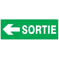 Panneau SORTIE FLECHE A GAUCHE NORMASI Taliaplast 626416 | 626416