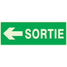 Panneau SORTIE FLECHE A GAUCHE NORMASI Taliaplast 636418 | 636418