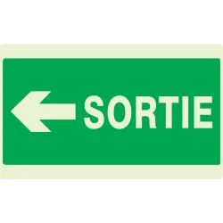 Panneau SORTIE FLECHE A GAUCHE NORMASI Taliaplast 631418 | 631418