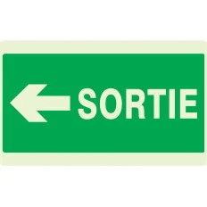 Panneau SORTIE FLECHE A GAUCHE NORMASI Taliaplast 631418 | 631418