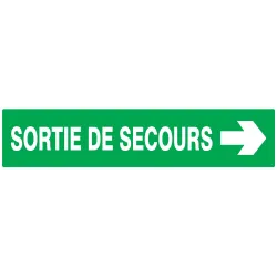 Panneau SORTIE SECOURS FLECH.A DROITE Taliaplast 625415 | 625415