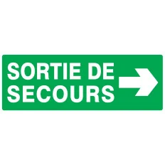 Panneau SORT.SEC.FLECHE A DROITE NORMA Taliaplast 626414 | 626414