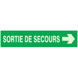 Panneau SORTIE DE SECOURS FLECHE A DRO Taliaplast 635415 | 635415