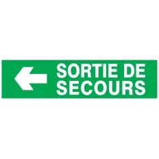 Panneau SORTI.SEC.FLECH A GAUCH 200x52 Taliaplast 620414 | 620414
