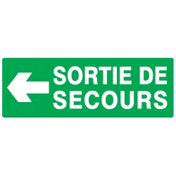 Panneau SORT.SEC.FLECHE A GAUCHE NORMA Taliaplast 626413 | 626413