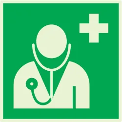 Panneau MEDECIN 200X200 NORMASIGN LUMI Taliaplast 638415 | 638415