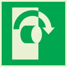 Panneau TOURNER DANS LE SENS AIGUILLES Taliaplast 638425 | 638425