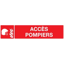 Panneau ACCES POMPIERS NORMASIGN 330X7 Taliaplast 625105 | 625105