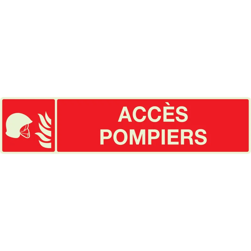 Panneau ACCES POMPIERS NORMASIGN LUMIN Taliaplast 635105 | 635105 Panneau ACCES POMPIERS NORMASIGN LUMIN Taliaplast 635105 | 635105