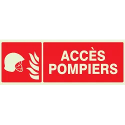 Panneau ACCES POMPIERS NORMASIGN LUMIN Taliaplast 636105 | 636105